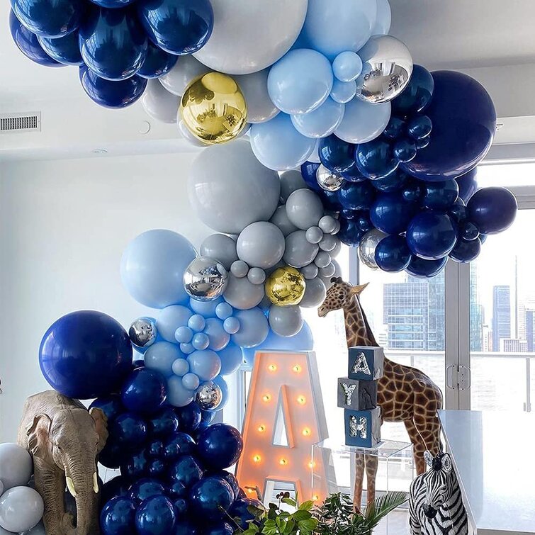 MMTX Arche Ballon Bleu 116 Pi ces Guirlande De Ballons Bleu